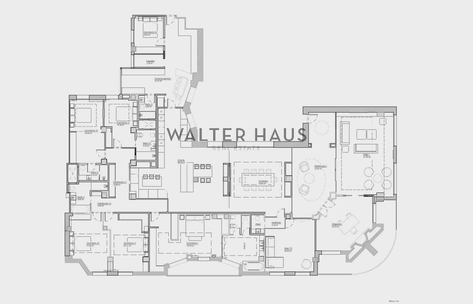 6 soverom Leilighet til salgs i Madrid by med svømmebasseng - € 5 400 000 (Ref: 9239335)