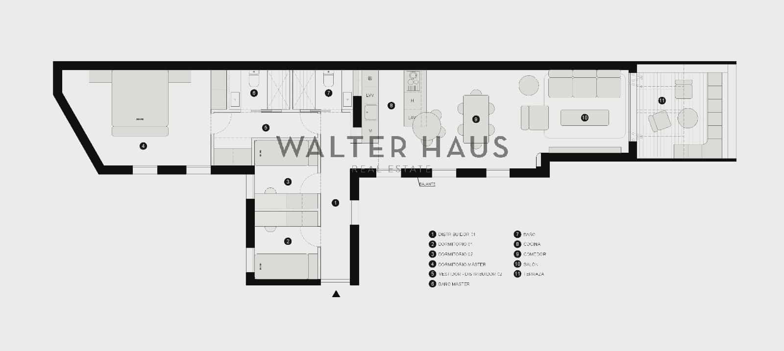 3 chambre Penthouse à vendre à Madrid ville avec piscine - 1 350 000 € (Ref: 9267721)