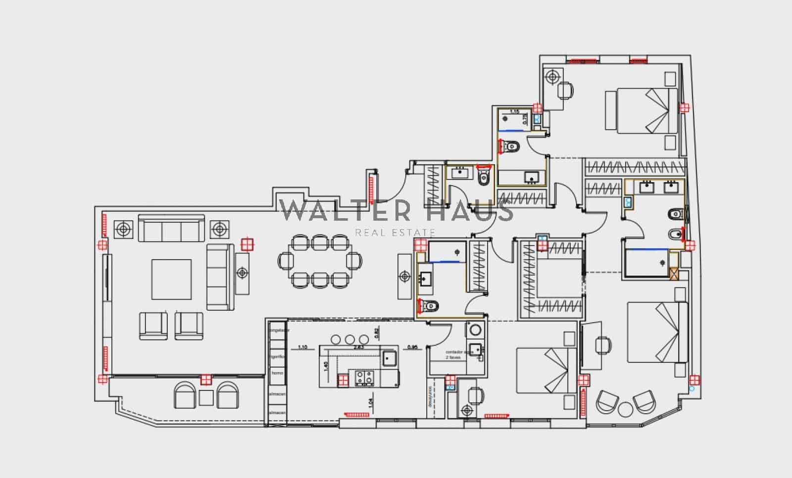 3 slaapkamer Flat te koop in Madrid stad met zwembad - € 3.100.000 (Ref: 9270602)