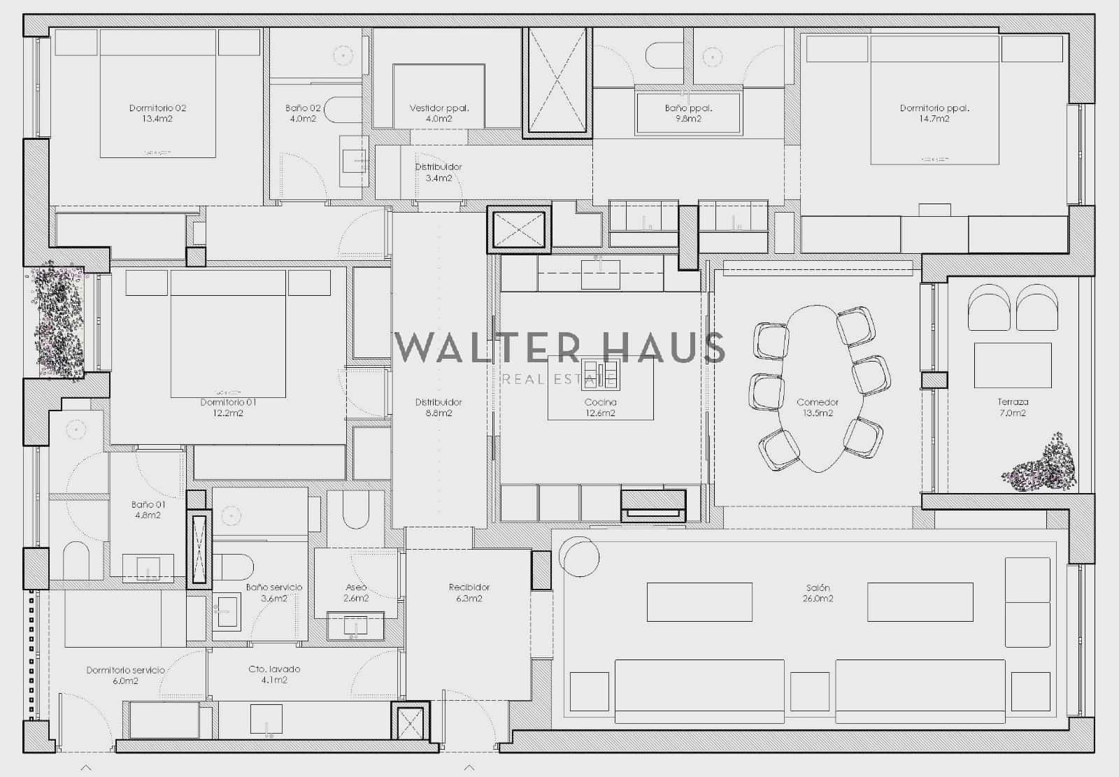 3 slaapkamer Flat te koop in Madrid stad - € 2.690.000 (Ref: 9275341)