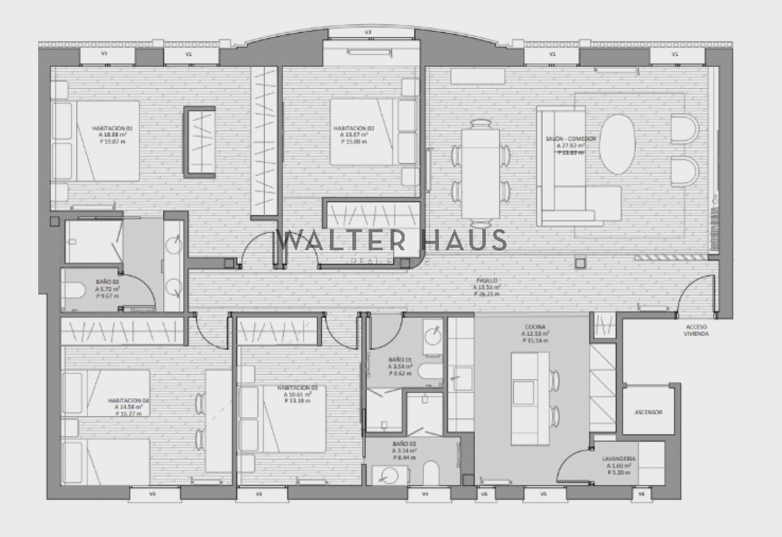 4 soverom Leilighet til salgs i Madrid by - € 1 580 000 (Ref: 9302003)