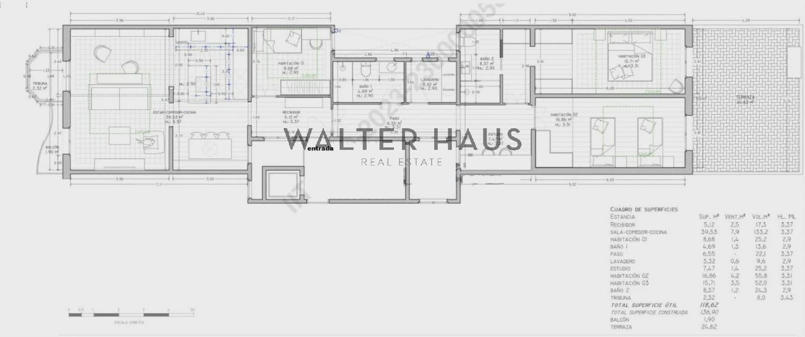 3 soverom Leilighet til salgs i Barcelona by - € 1 390 000 (Ref: 9302004)