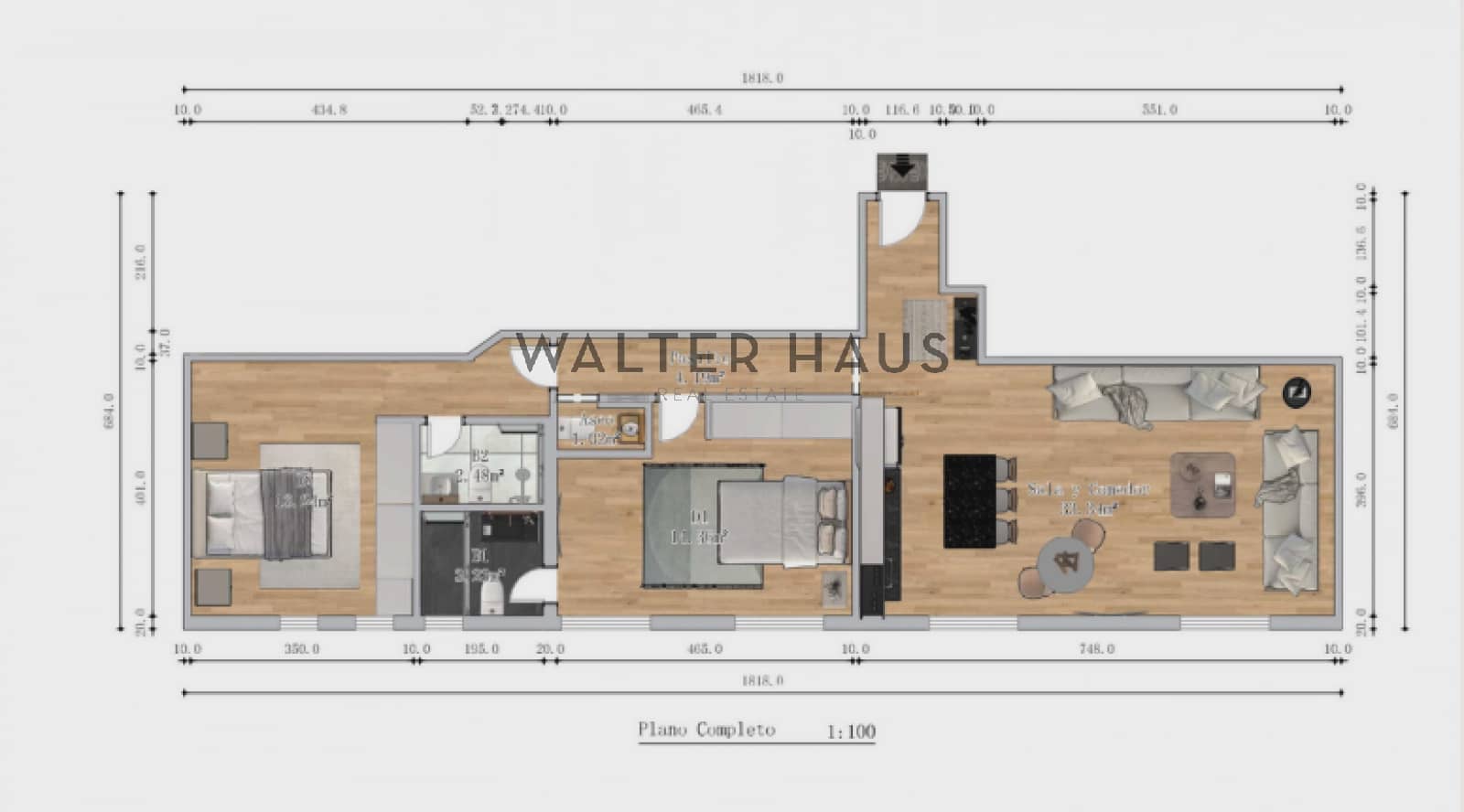 2 soverom Leilighet til salgs i Madrid by - € 1 295 000 (Ref: 9319719)