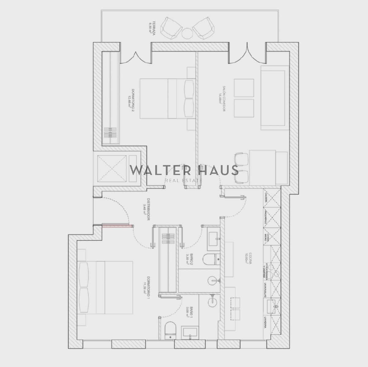 Piso de 2 habitaciones en Madrid ciudad en venta - 820.000 € (Ref: 9345270)