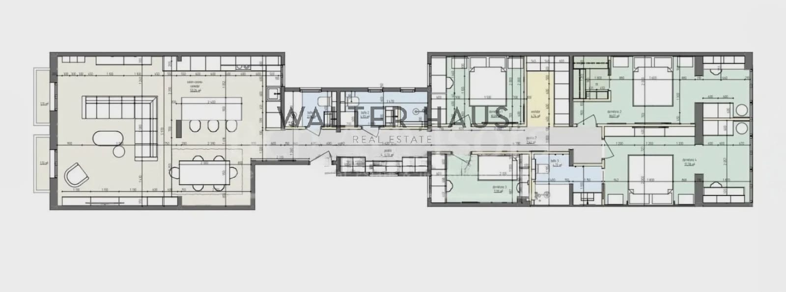 4 sypialnia Mieszkanie na sprzedaż w Miasto Barcelona z basenem - 1 460 000 € (Ref: 9345730)