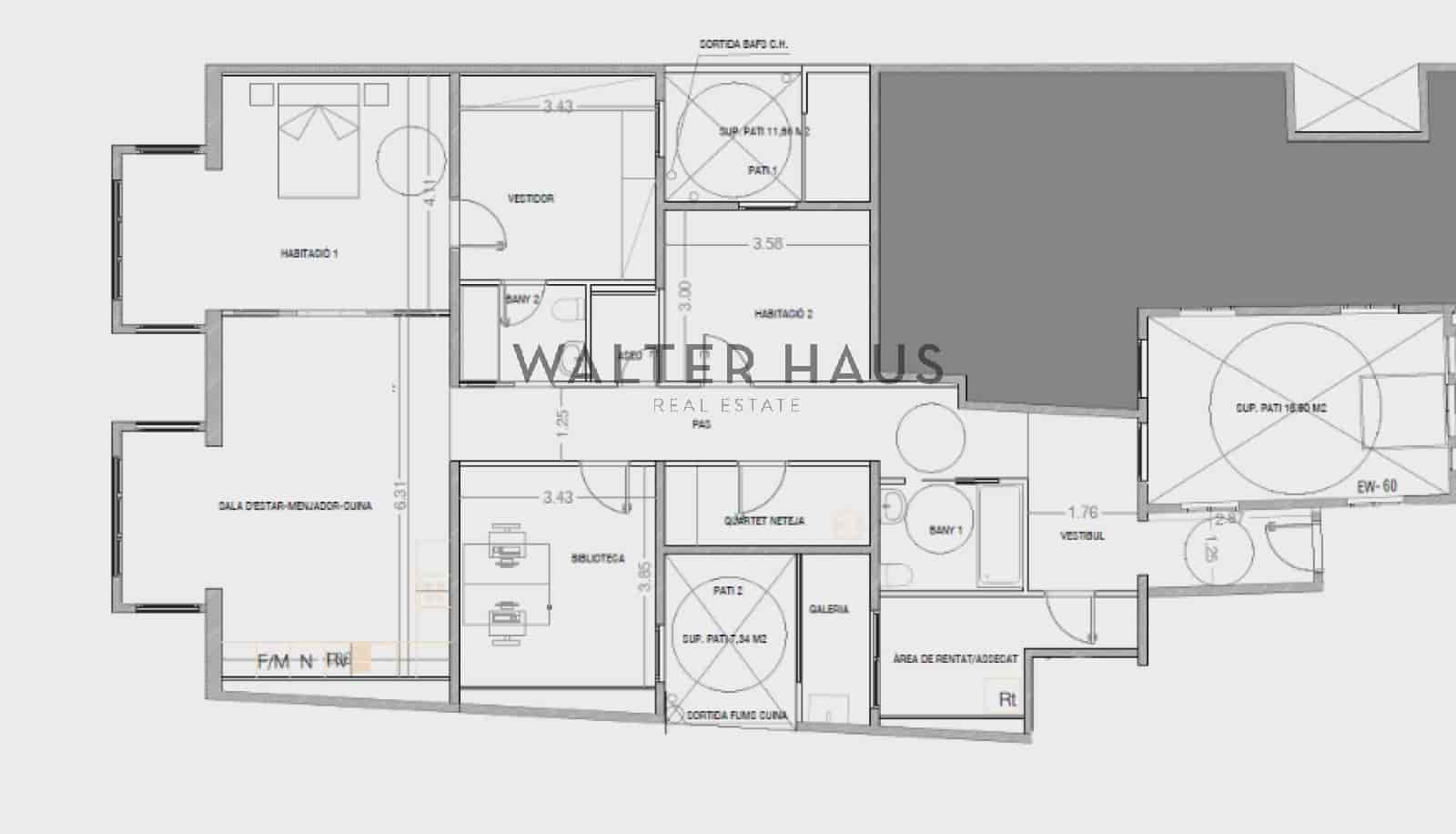 3 bedroom Flat for sale in Barcelona city - € 1,180,000 (Ref: 9352841)