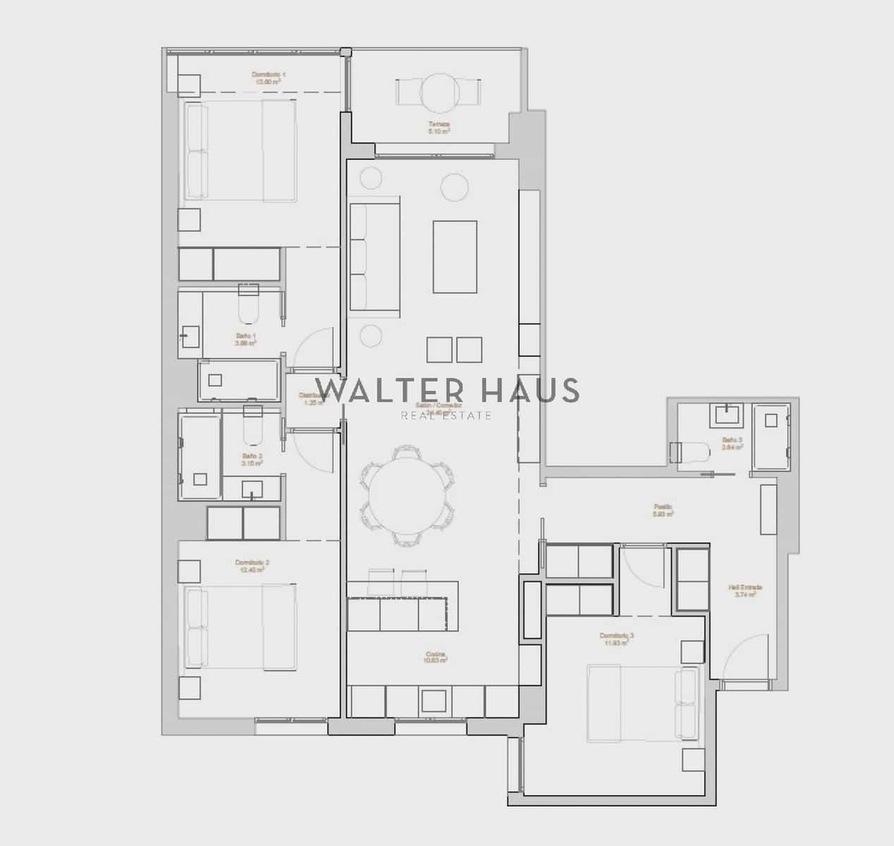 3 slaapkamer Flat te koop in Madrid stad - € 1.945.000 (Ref: 9370342)