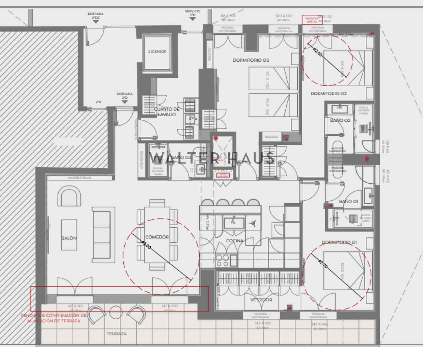 3 camera da letto Appartamento in vendita in Madrid citta - 2.149.000 € (Rif: 9384853)
