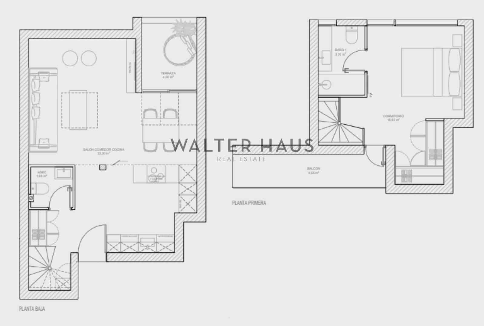 1 sypialnia Penthouse na sprzedaż w Miasto Madryt - 1 060 000 € (Ref: 9390027)