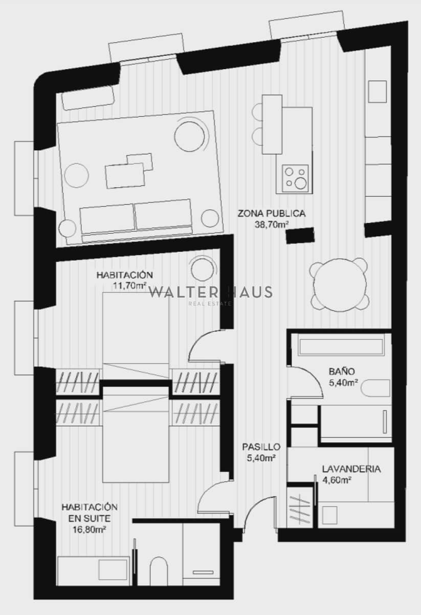 2 slaapkamer Flat te koop in Madrid stad - € 1.440.000 (Ref: 9397996)