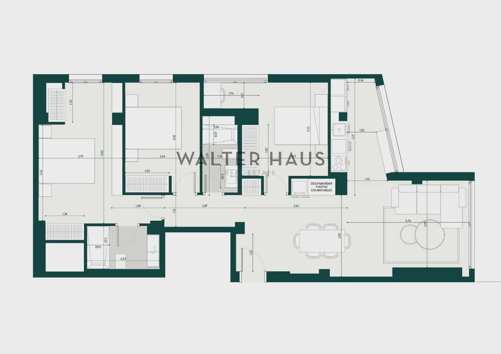 3 slaapkamer Flat te koop in Madrid stad - € 1.325.000 (Ref: 9402638)