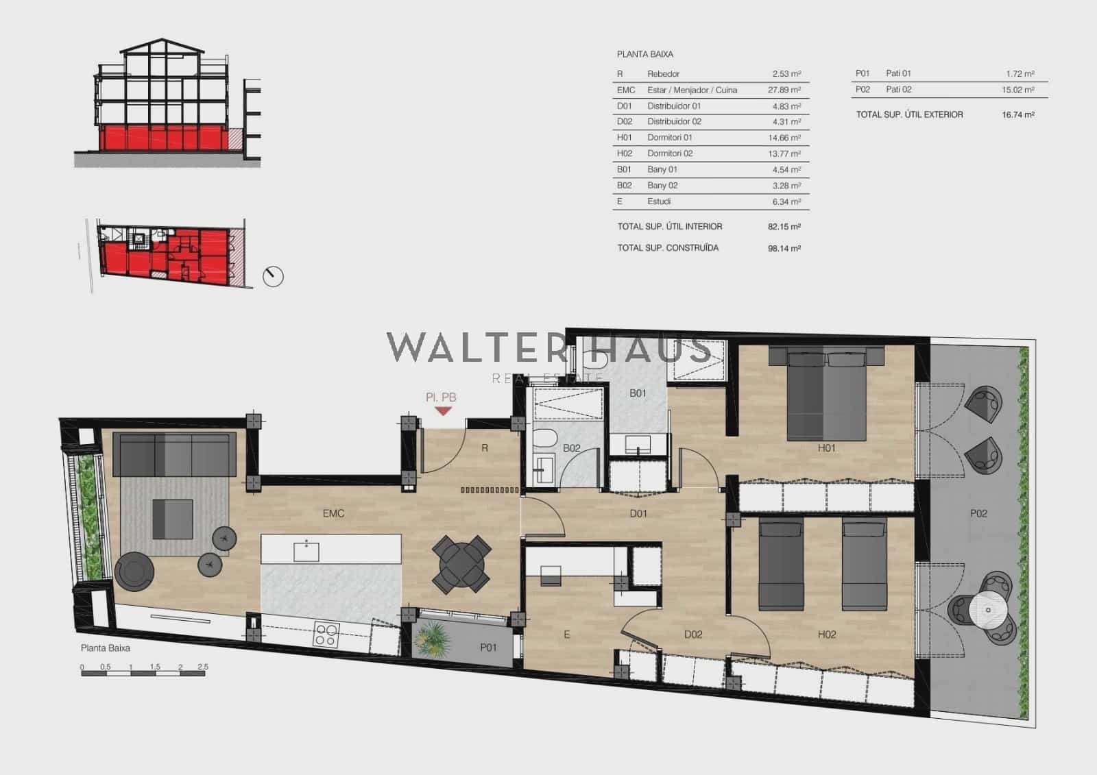 3 quarto Apartamento para venda em Barcelona cidade - 650 000 € (Ref: 9419017)