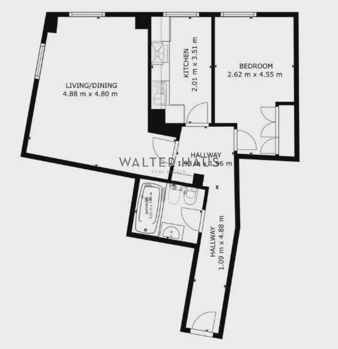 1 Zimmer Wohnung zu verkaufen in Madrid Stadt - 690.000 € (Ref: 9436488)