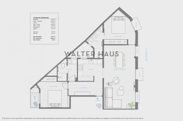 2 slaapkamer Flat te koop in L'Antiga Esquerra de L'Eixample, Barcelona stad - € 795.000 (Ref: 9449873)