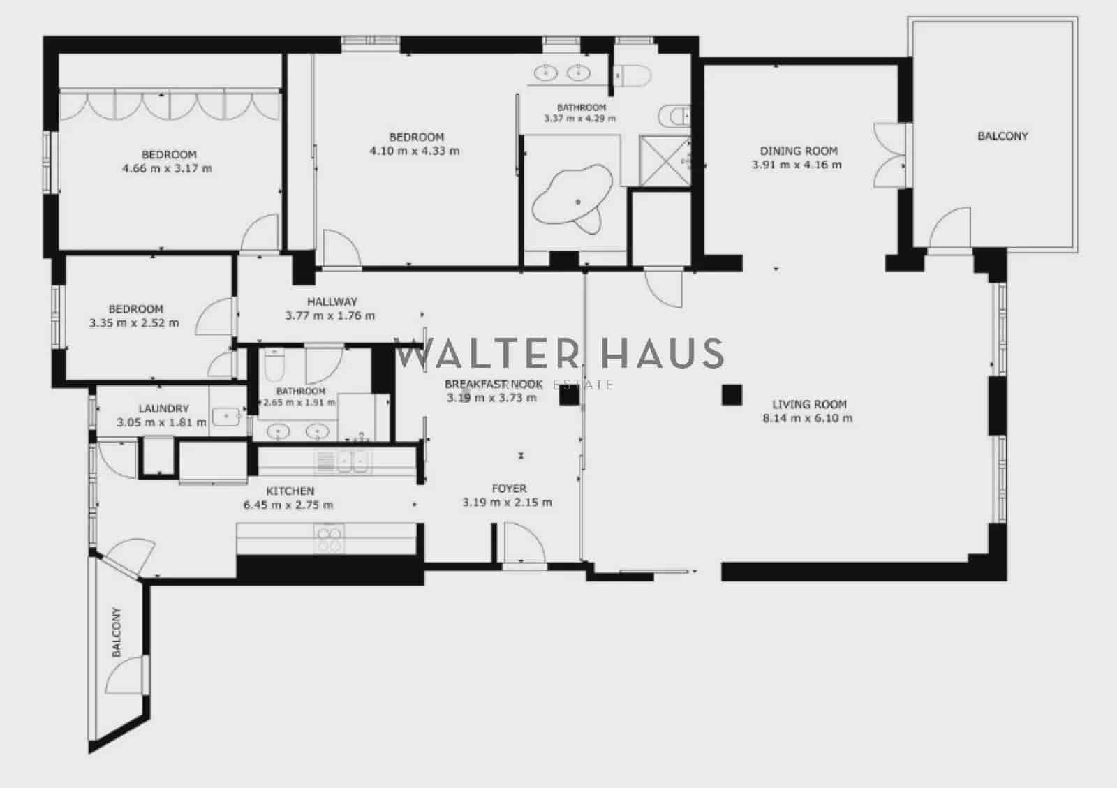 3 chambre Appartement à vendre à Madrid ville avec piscine - 1 999 000 € (Ref: 9454863)