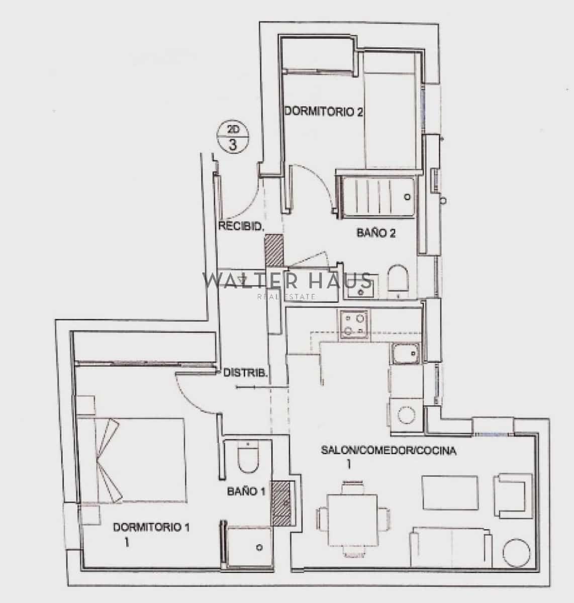 2 soverom Leilighet til salgs i Madrid by - € 570 000 (Ref: 9471753)