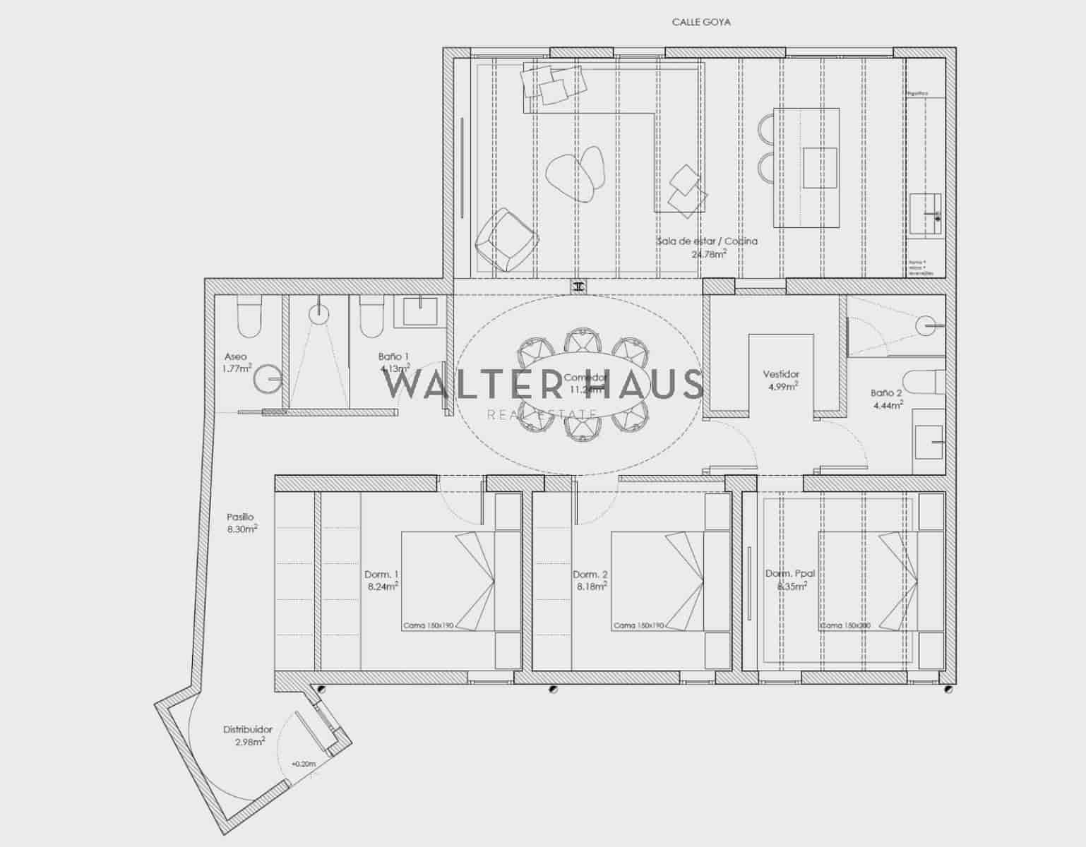 3 bedroom Flat for sale in Madrid city with pool - € 1,590,000 (Ref: 9489809)