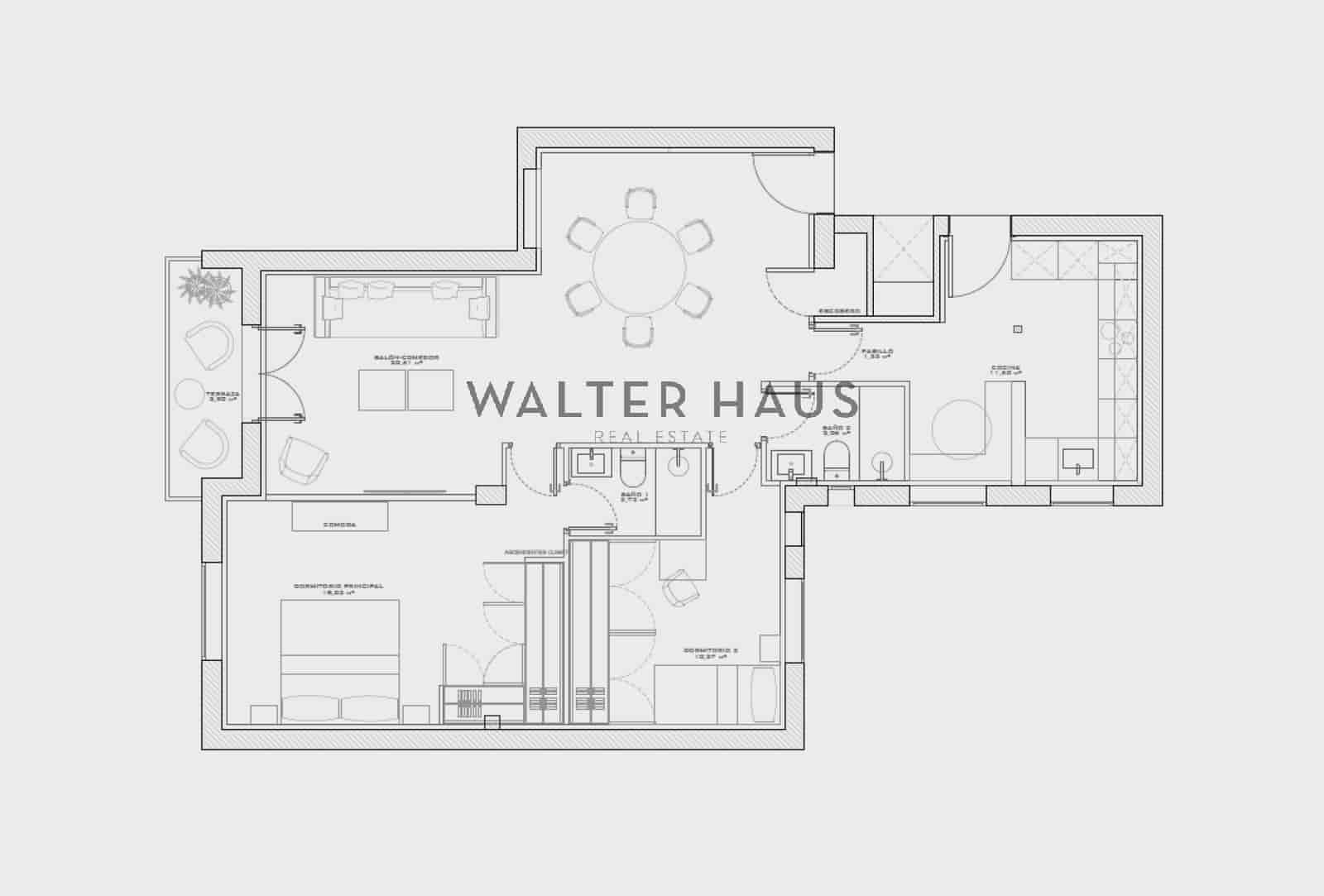 2 quarto Apartamento para venda em Madrid cidade - 1 100 000 € (Ref: 9502944)
