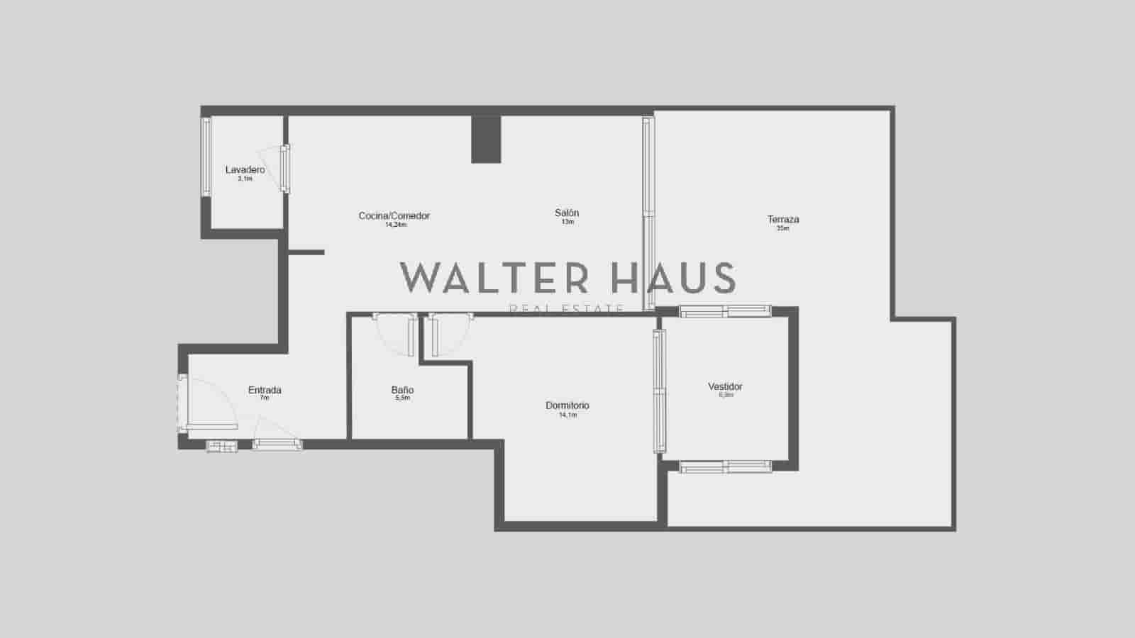 1 makuuhuone Kattohuoneisto myytävänä paikassa Barcelona kaupunki - 595 000 € (Ref: 9528338)