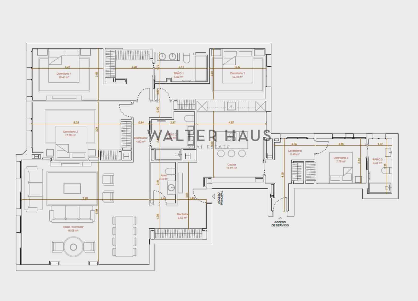 3 bedroom Flat for sale in Madrid city - € 2,300,000 (Ref: 9567858)
