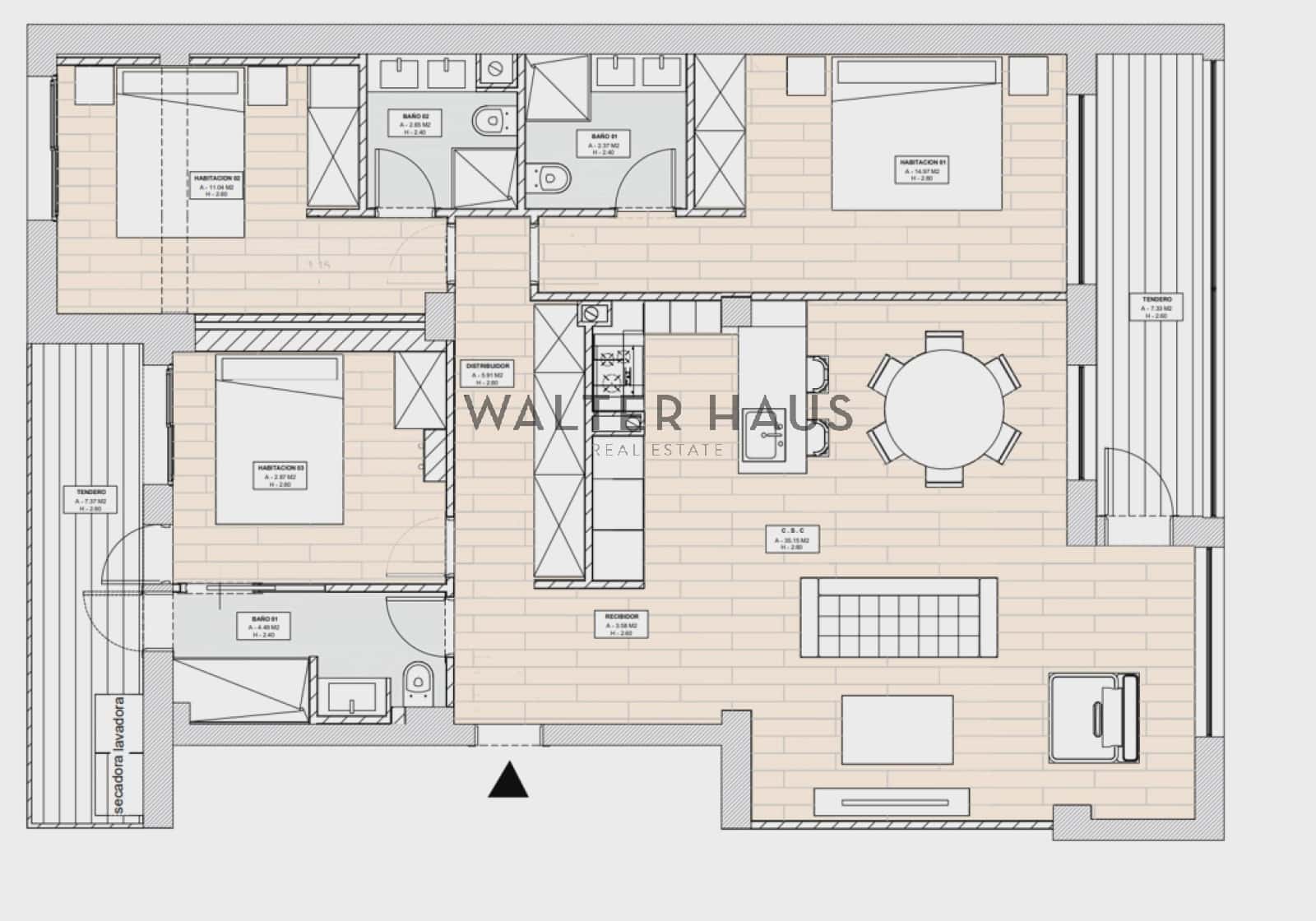 3 soverom Leilighet til salgs i Madrid by - € 935 000 (Ref: 9603068)