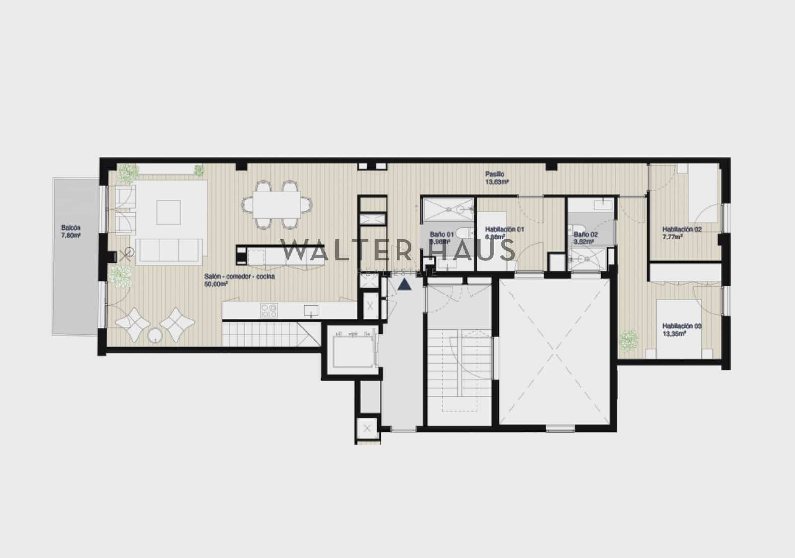3 sovrum Takvåning till salu i Barcelona stad - 969 573 € (Ref: 9603070)