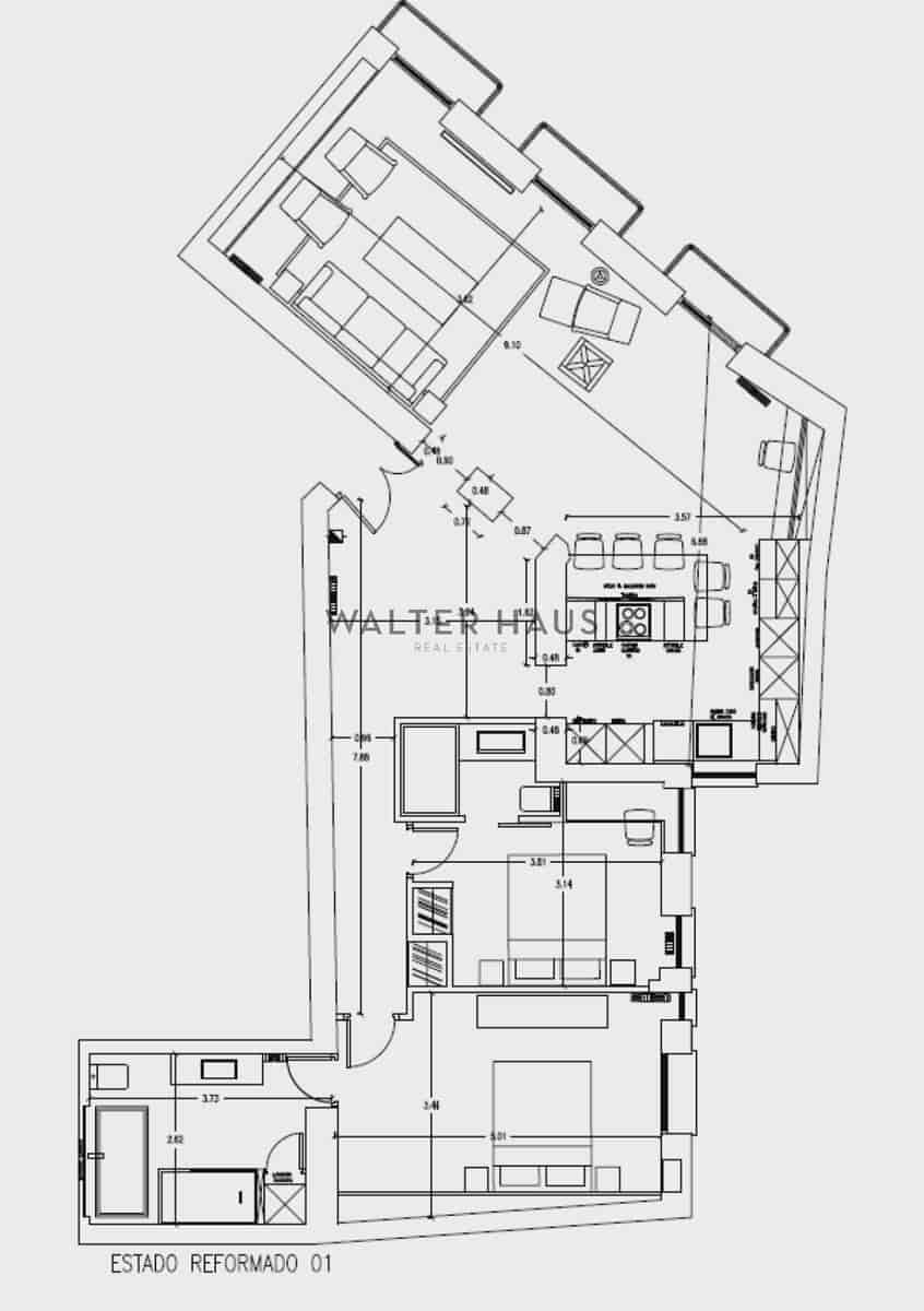 2 bedroom Flat for sale in Madrid city with pool - € 1,425,000 (Ref: 9607000)