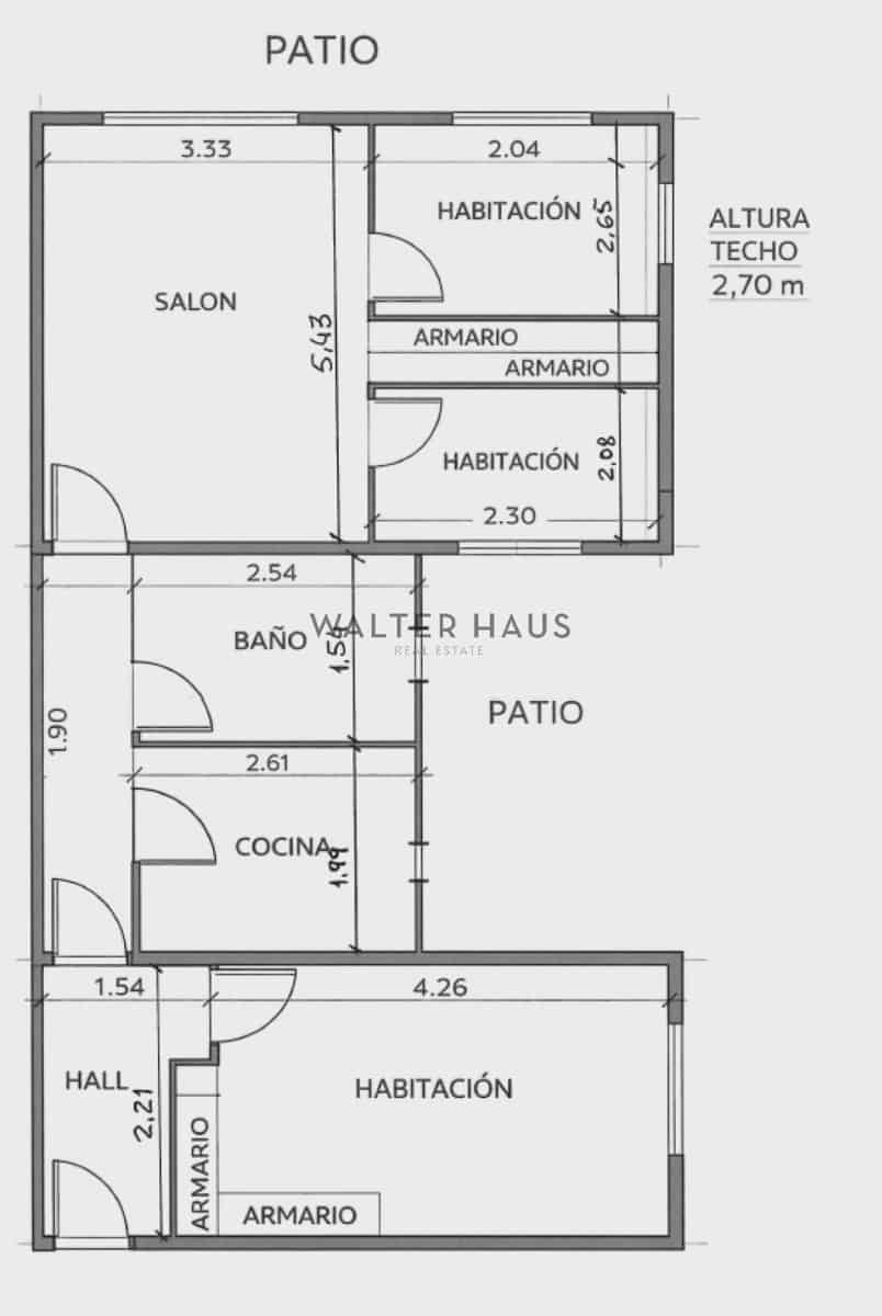 3 makuuhuone Asunto vuokrattavana paikassa Madrid kaupunki - 1 900 € (Ref: 9628309)