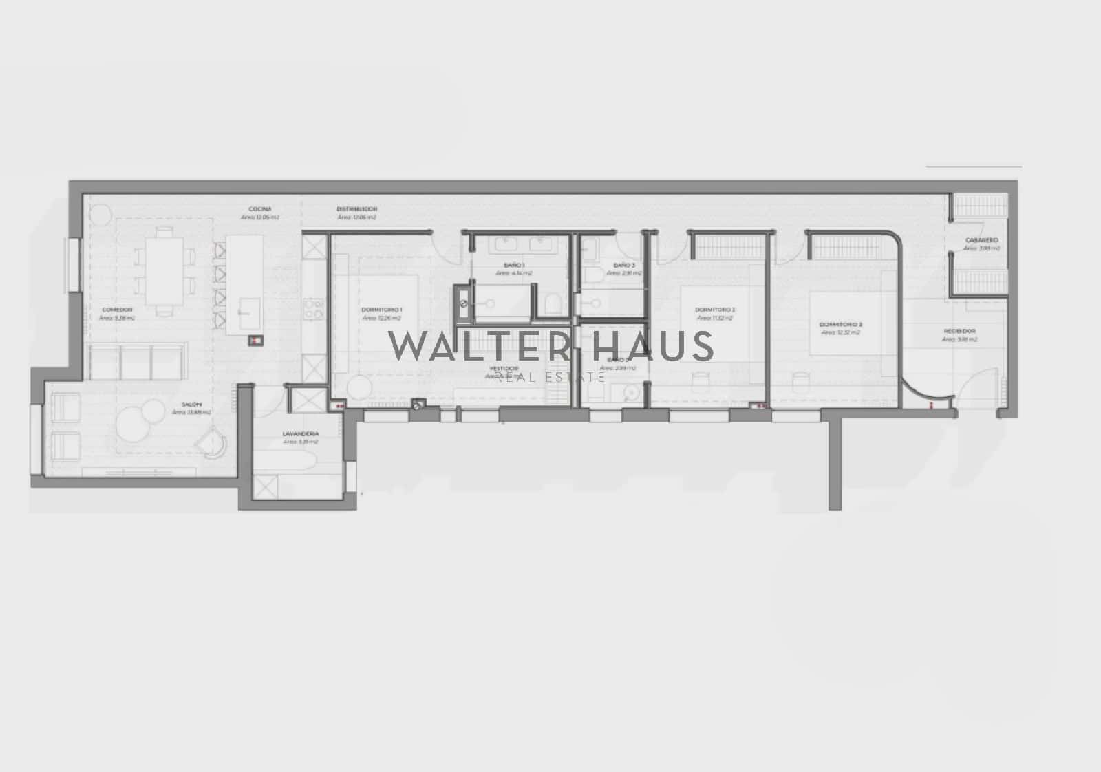 3 sovrum Lägenhet till salu i Madrid stad - 1 858 000 € (Ref: 9671277)