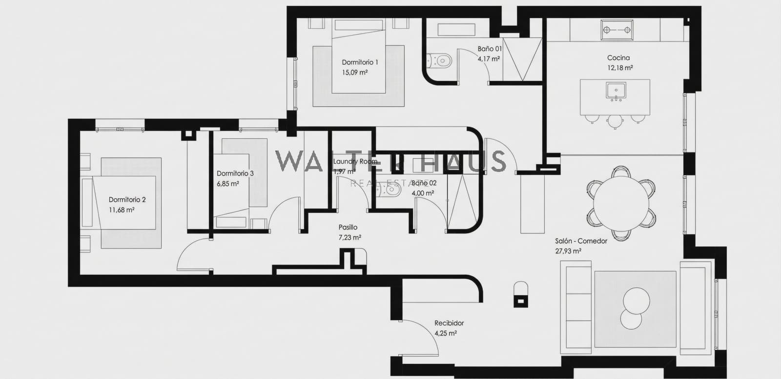 3 bedroom Flat for sale in Madrid city - € 1,580,000 (Ref: 9676475)