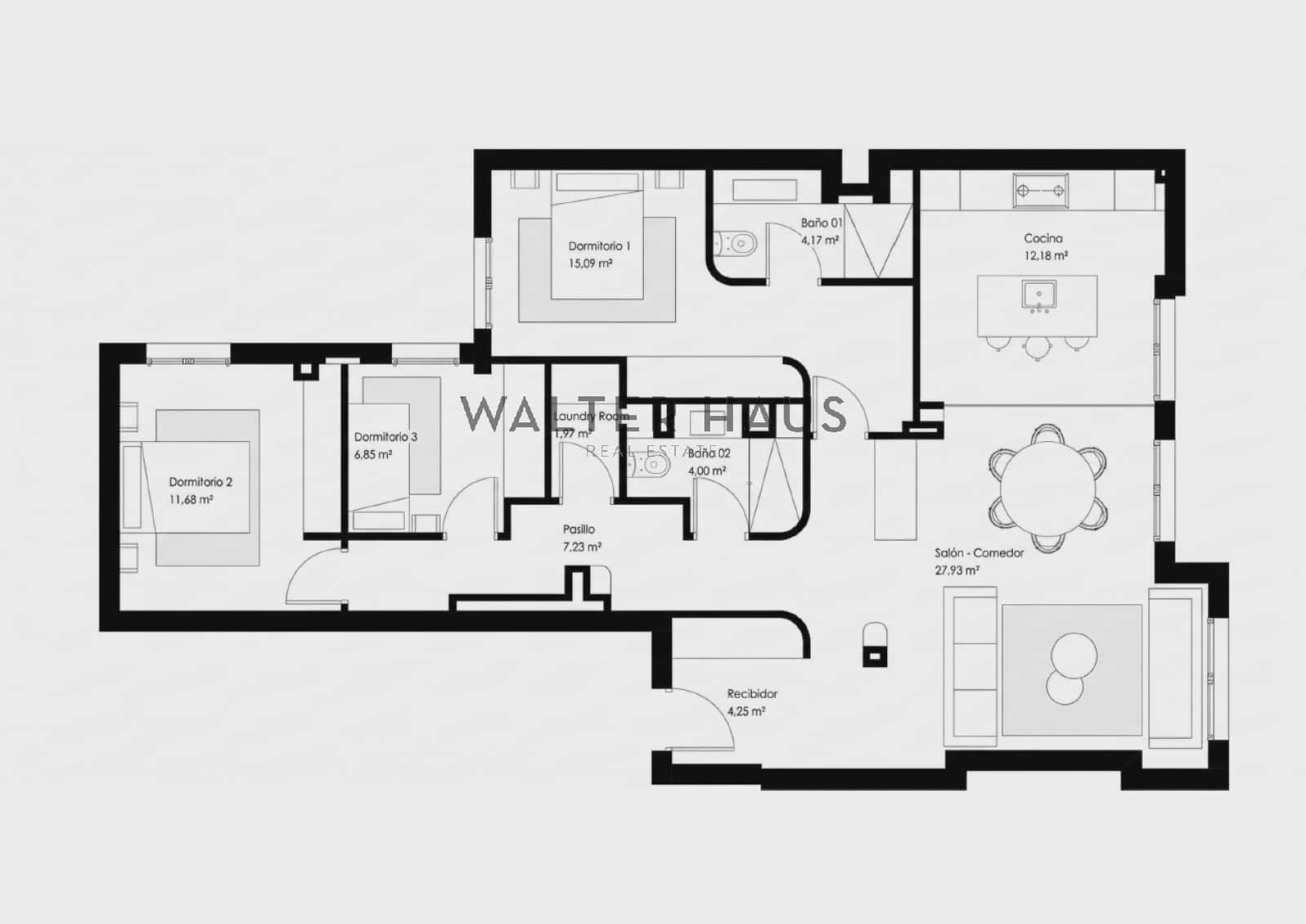 3 bedroom Flat for sale in Madrid city - € 1,350,000 (Ref: 9676475)