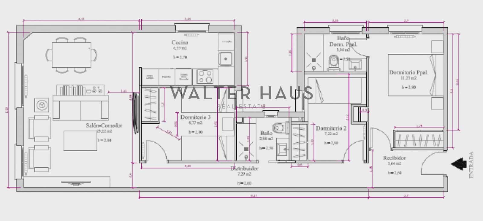 3 bedroom Flat for sale in Madrid city - € 909,000 (Ref: 9694077)