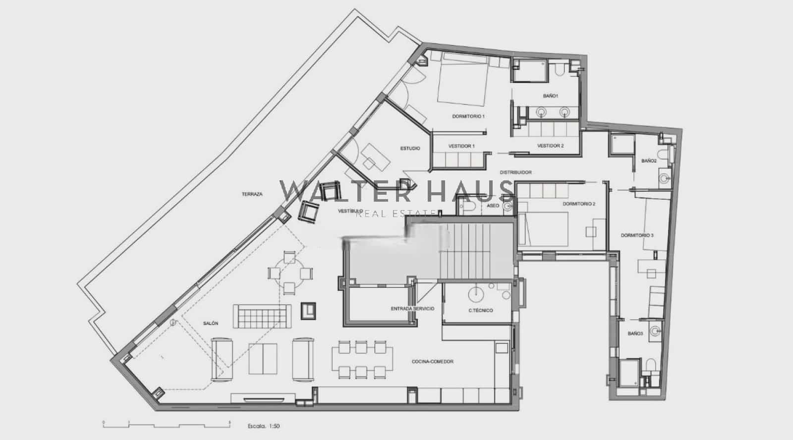 5 bedroom Penthouse for sale in Madrid city - € 2,850,000 (Ref: 9694472)