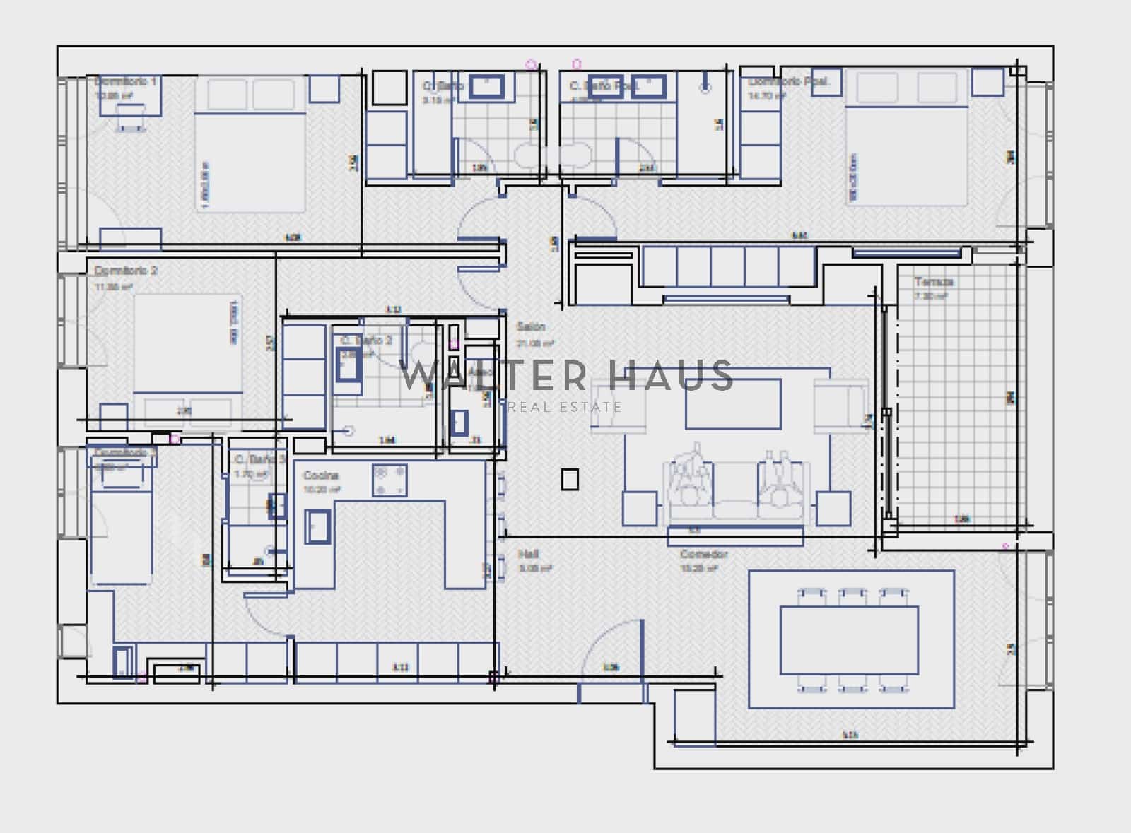 4 bedroom Flat for rent in Madrid city - € 5,300 (Ref: 9699274)