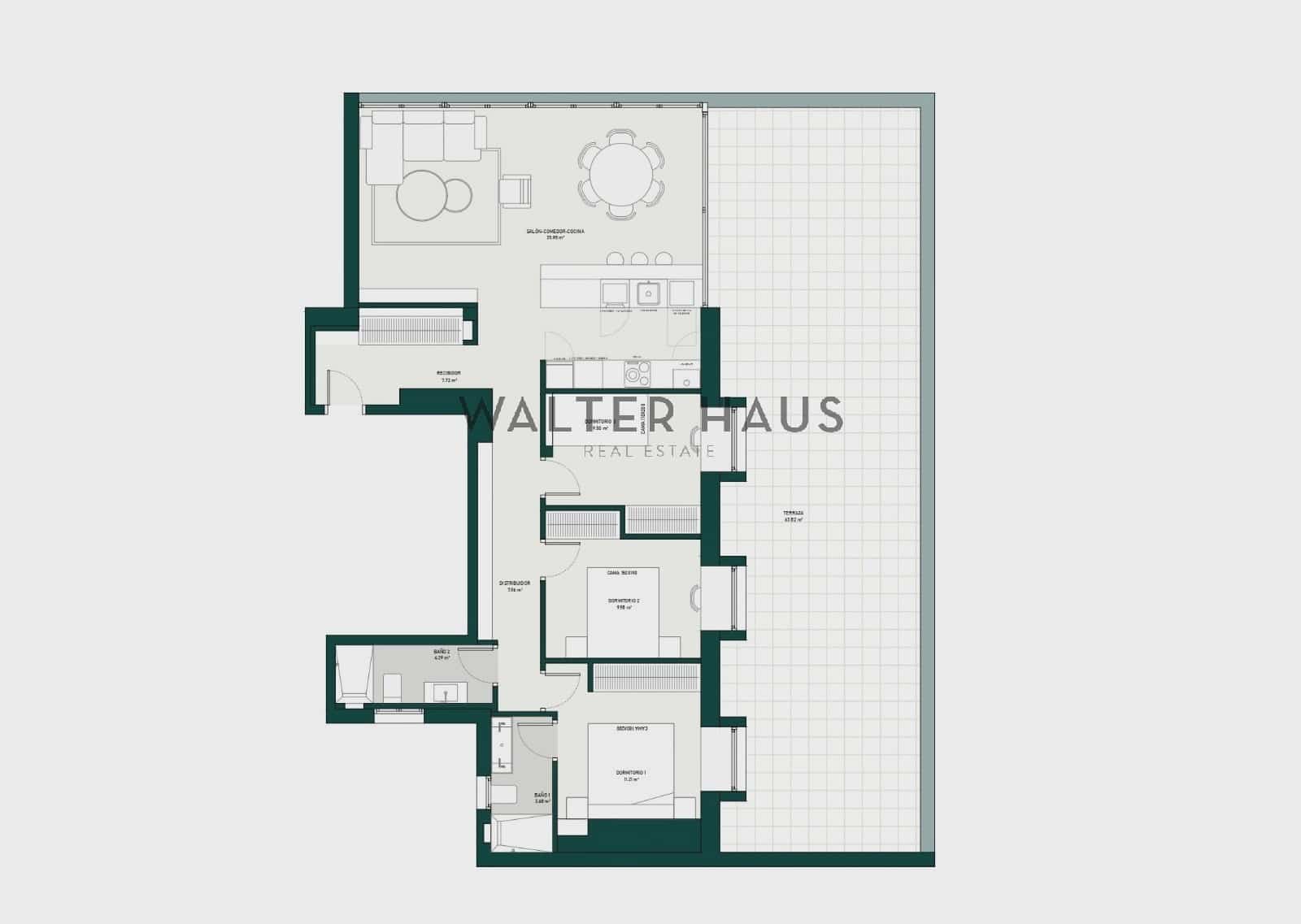 3 bedroom Penthouse for sale in Madrid city - € 1,225,000 (Ref: 9725008)