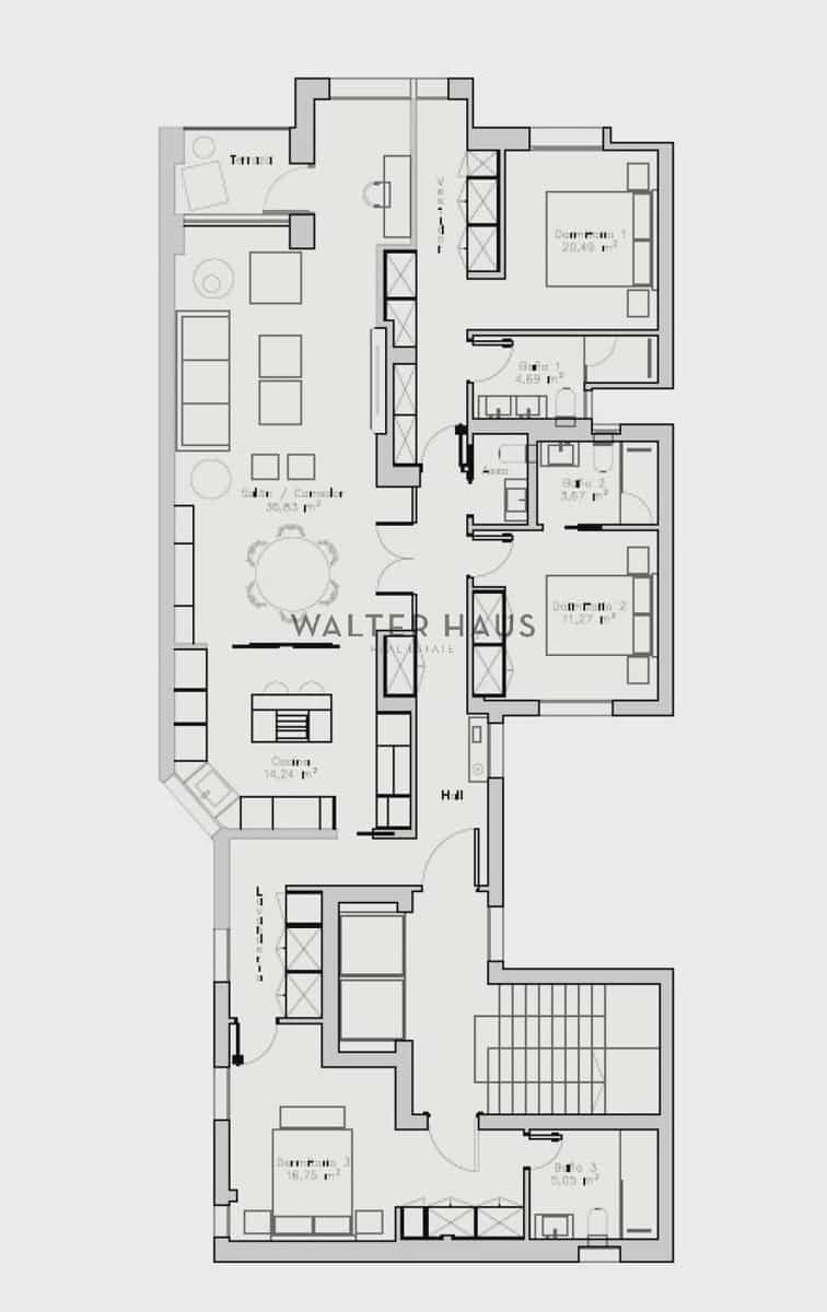 3 quarto Apartamento para venda em Madrid cidade - 2 750 000 € (Ref: 9751098)