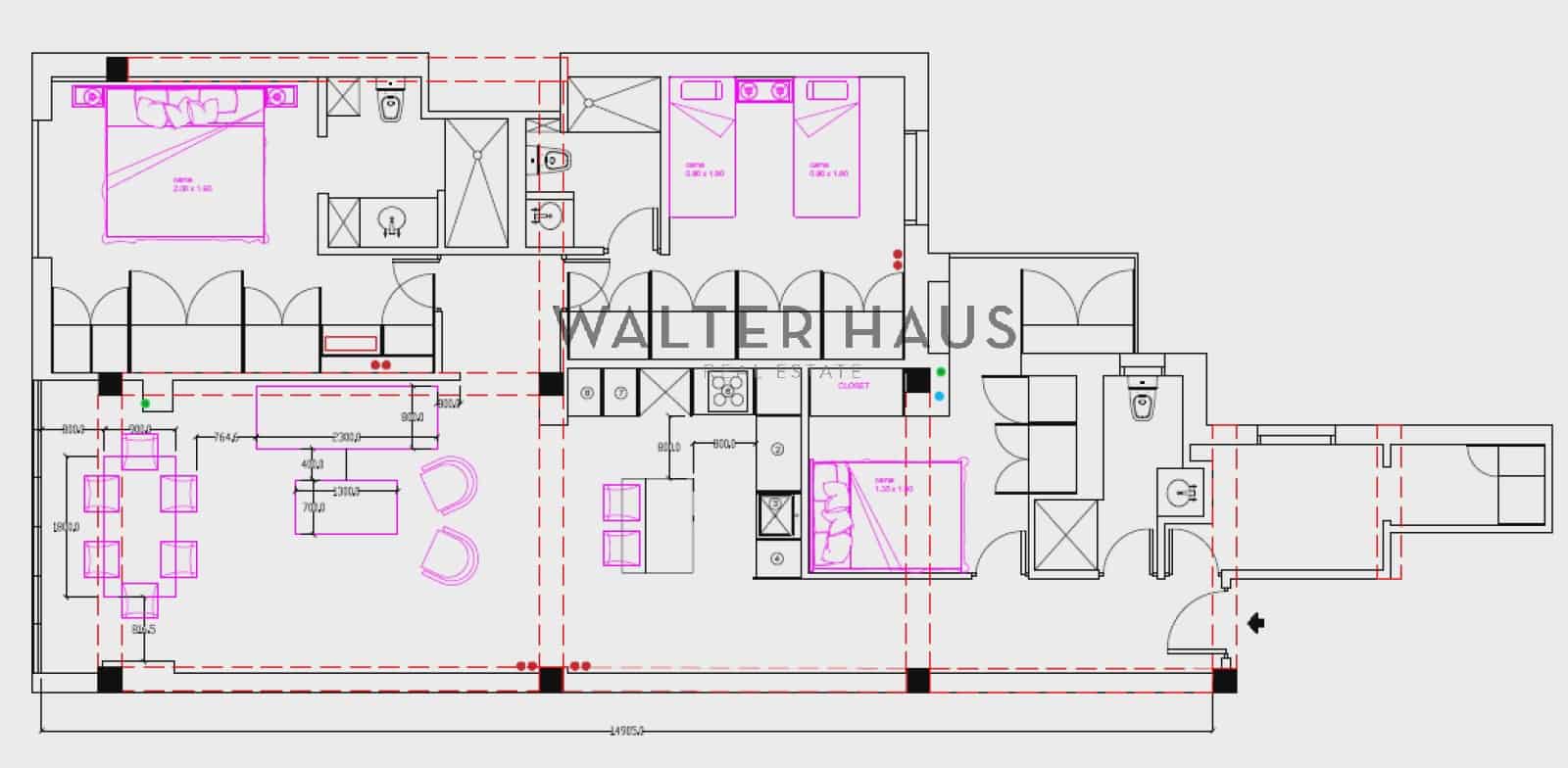 4 camera da letto Appartamento in vendita in Madrid citta - 1.350.000 € (Rif: 9770895)