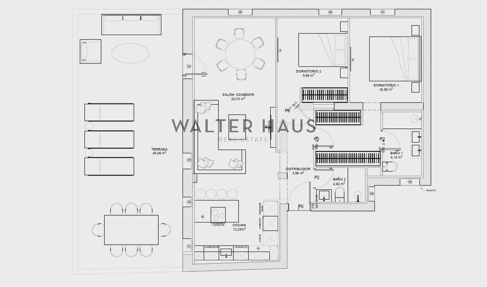 2 chambre Appartement à vendre à Madrid ville - 1 300 000 € (Ref: 9778448)