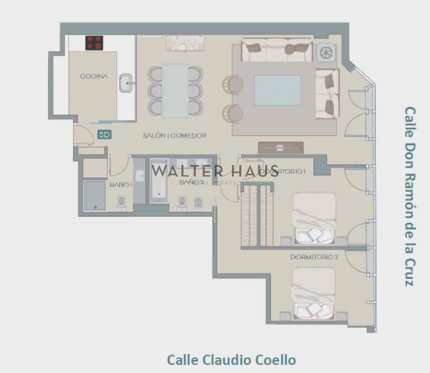 2 soveværelse Lejlighed til salg i Madrid by - € 1.900.000 (Ref: 9784477)