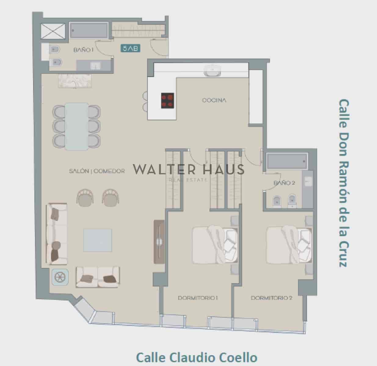 2 sypialnia Mieszkanie na sprzedaż w Miasto Madryt - 2 800 000 € (Ref: 9787571)