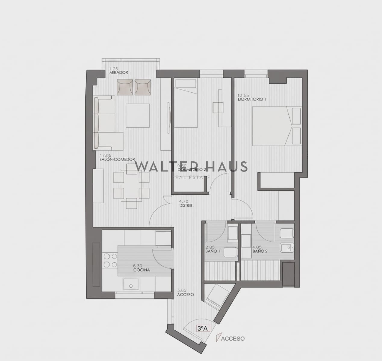 2 bedroom Flat for sale in Madrid city - € 949,000 (Ref: 9832764)