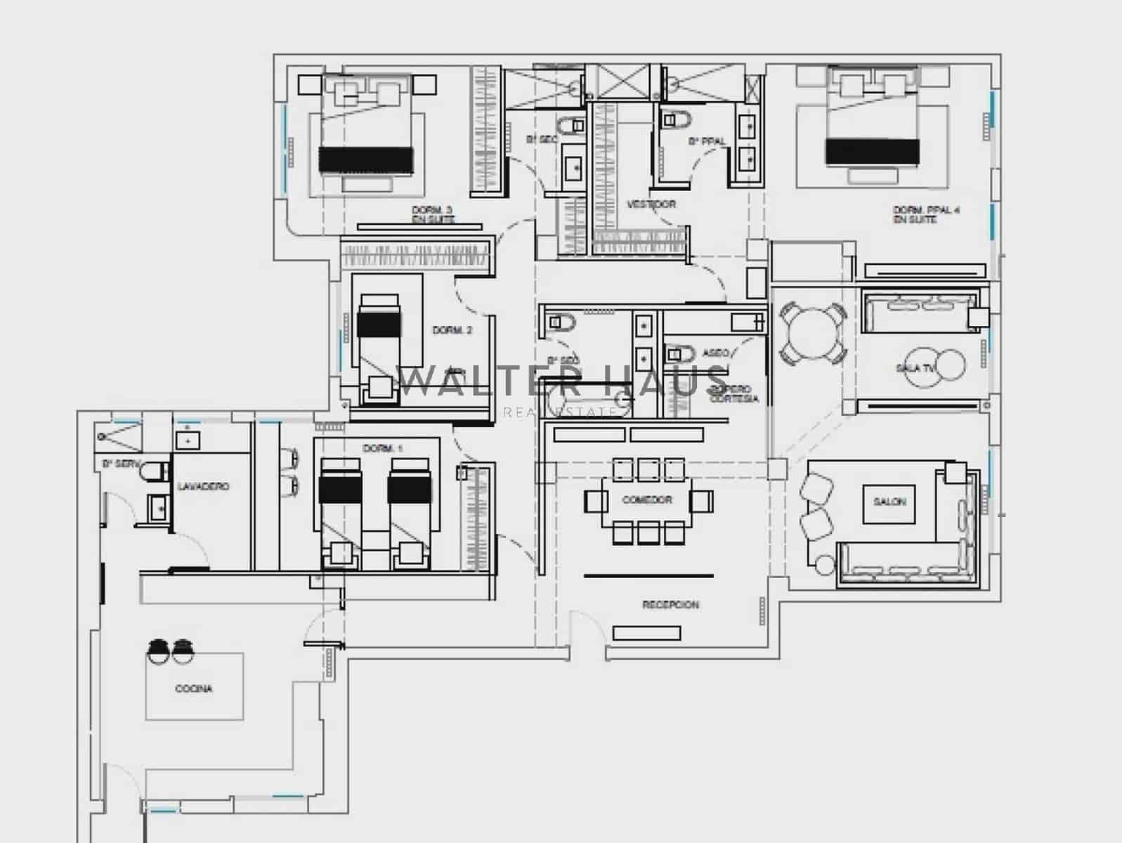 4 soverom Leilighet til salgs i Madrid by - € 1 798 000 (Ref: 9880305)