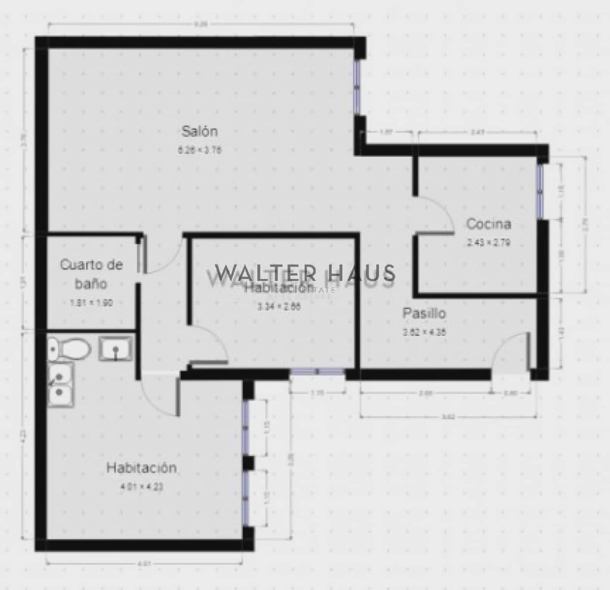 Piso de 2 habitaciones en Madrid ciudad en venta - 1.025.000 € (Ref: 9909764)