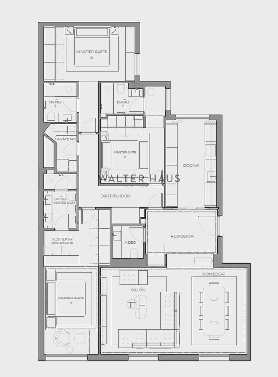 3 bedroom Flat for sale in Madrid city - € 3,200,000 (Ref: 9937316)