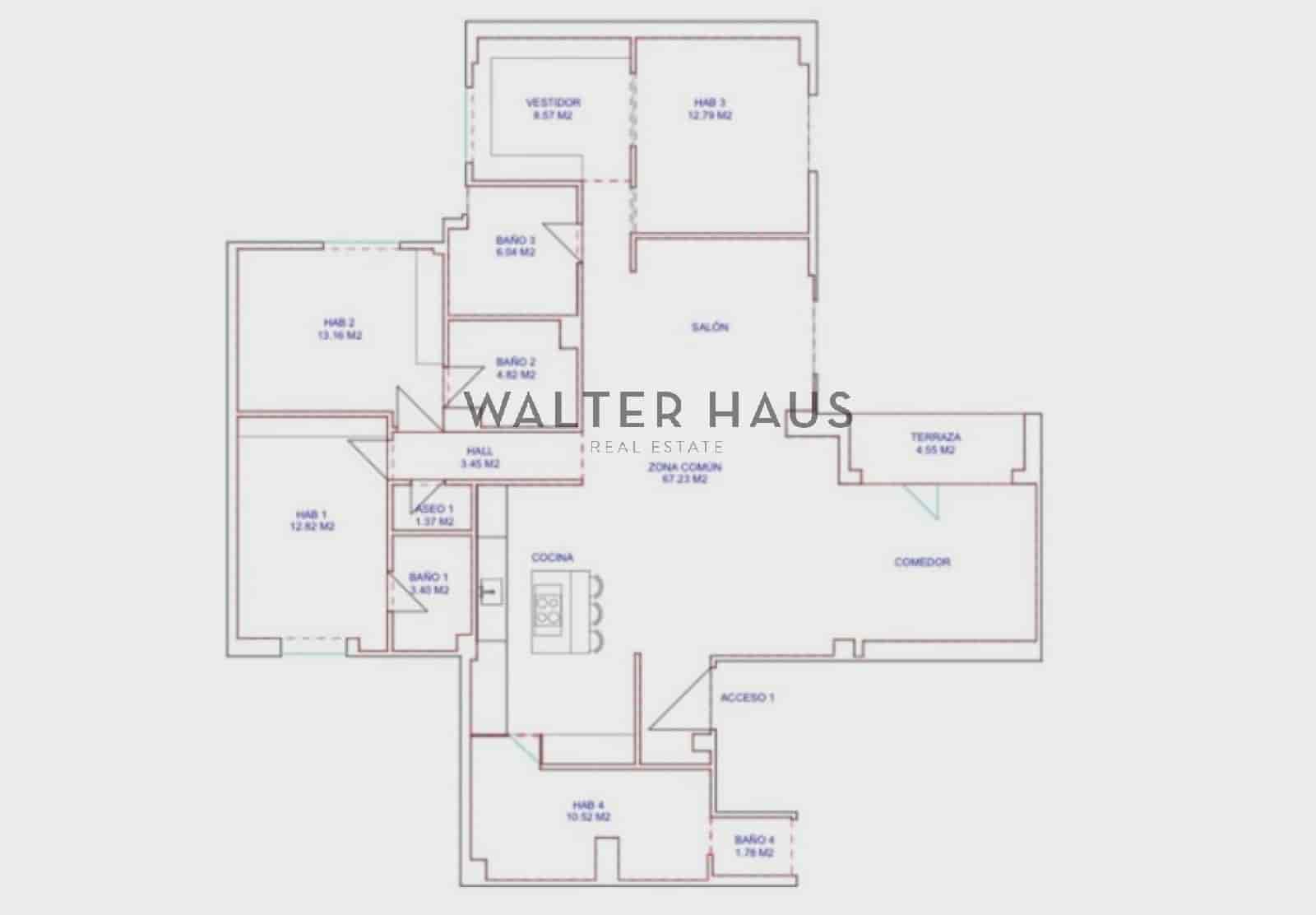 4 chambre Appartement à vendre à Madrid ville - 2 590 000 € (Ref: 9961718)