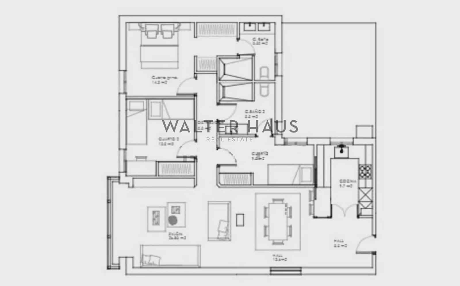 3 camera da letto Appartamento in vendita in Madrid citta - 1.120.000 € (Rif: 9968953)