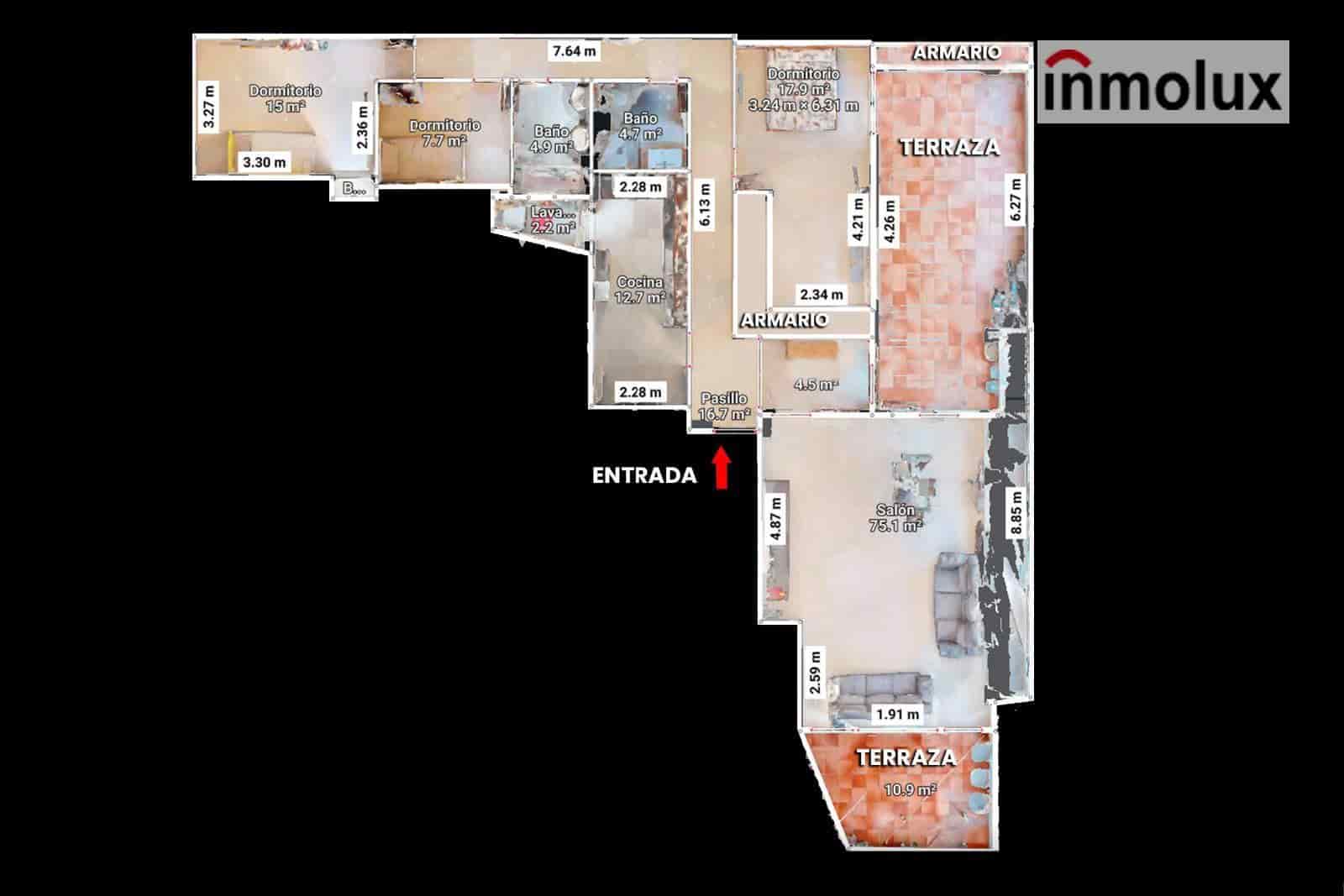 3 makuuhuone Kattohuoneisto myytävänä paikassa Alicante kaupunki mukana 
autotalli - 540 000 € (Ref: 9354549)