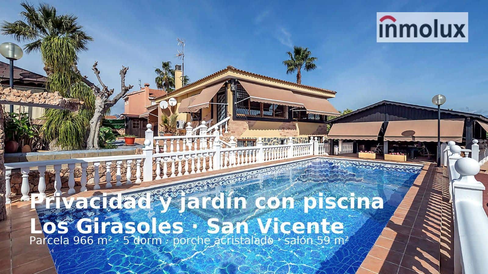 5 chambre Villa/Maison à vendre à San Vicente / Sant Vicent del Raspeig avec piscine garage - 600 000 € (Ref: 9382577)