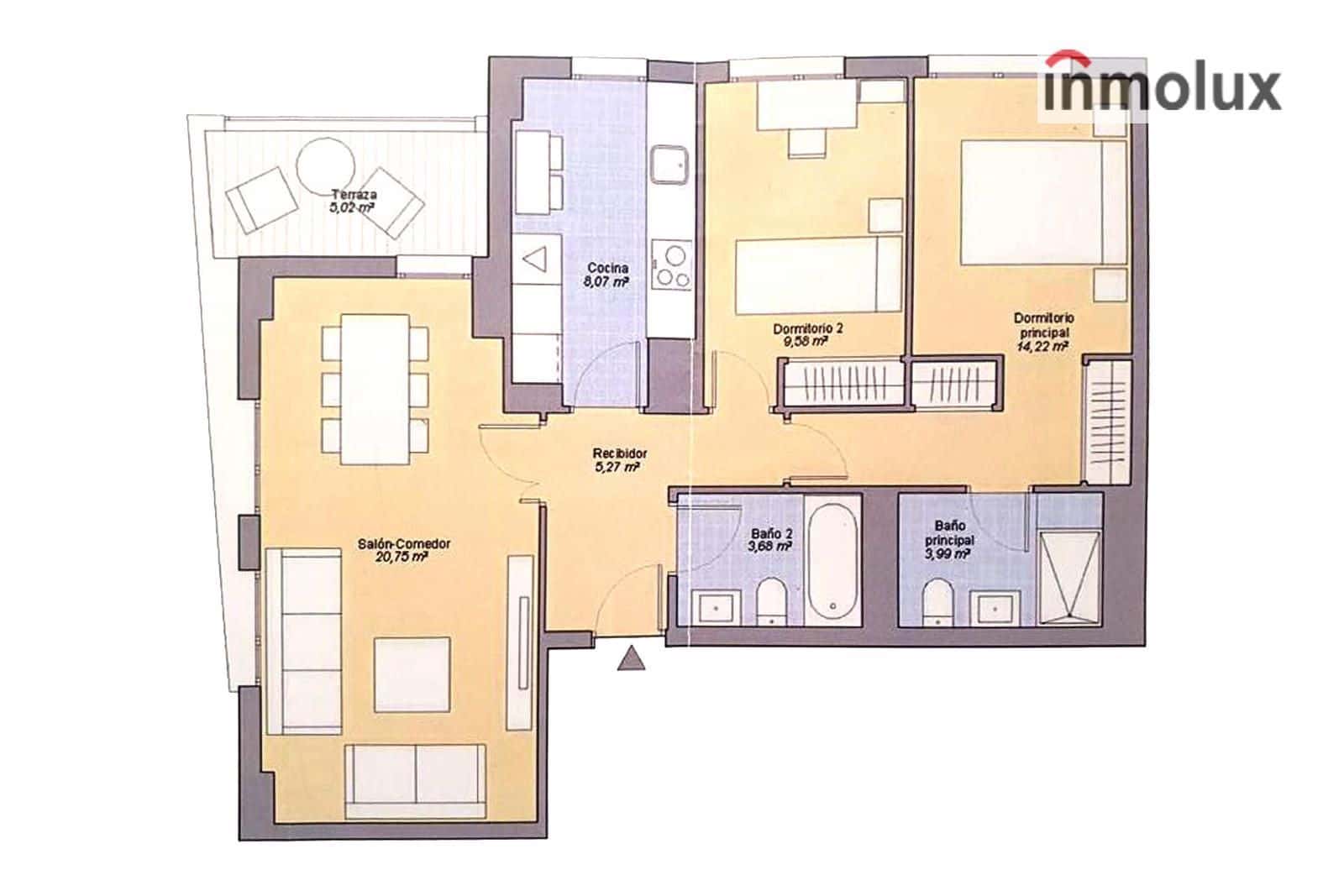 2 slaapkamer Flat te huur in Alicante stad met zwembad garage - € 1.400 (Ref: 9462948)
