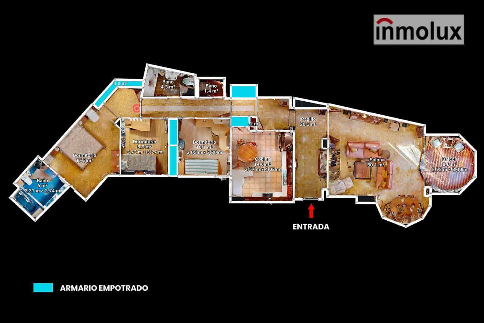 3 camera da letto Appartamento in vendita in Alicante citta con garage - 850.000 € (Rif: 9598264)
